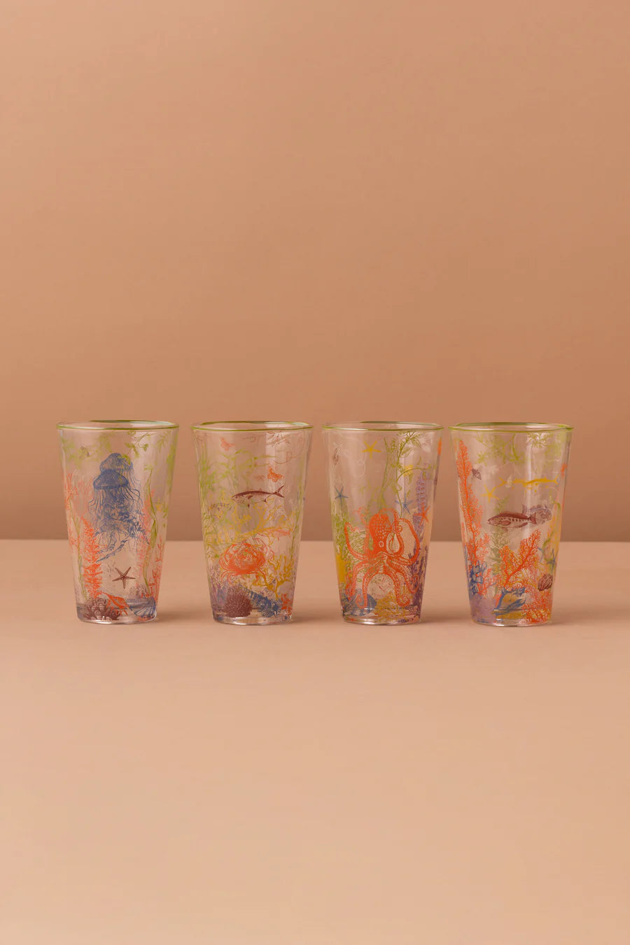 B4 Glass Cup Set 4 Pcs